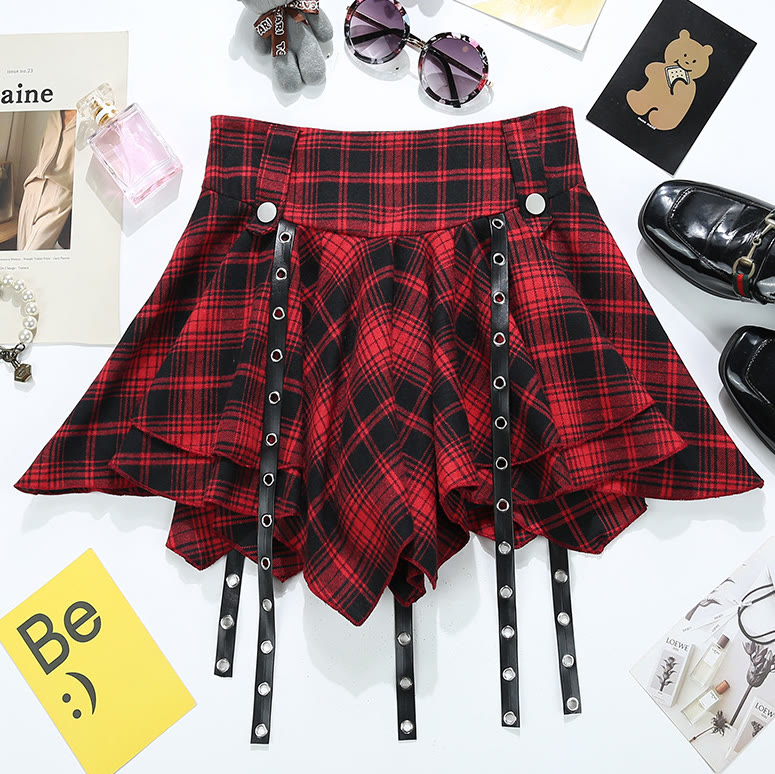 Christmas Hooded Knit Sweater and Plaid Skirt Two Pieces Set - image 7