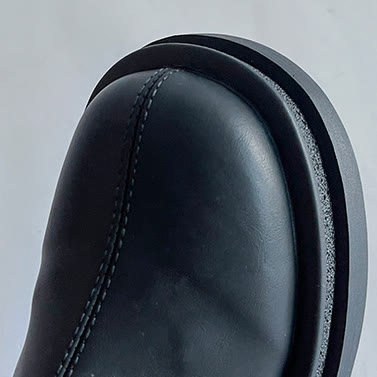 Bow Detail Faux Fur Collar Platform Tall Boots - image 7