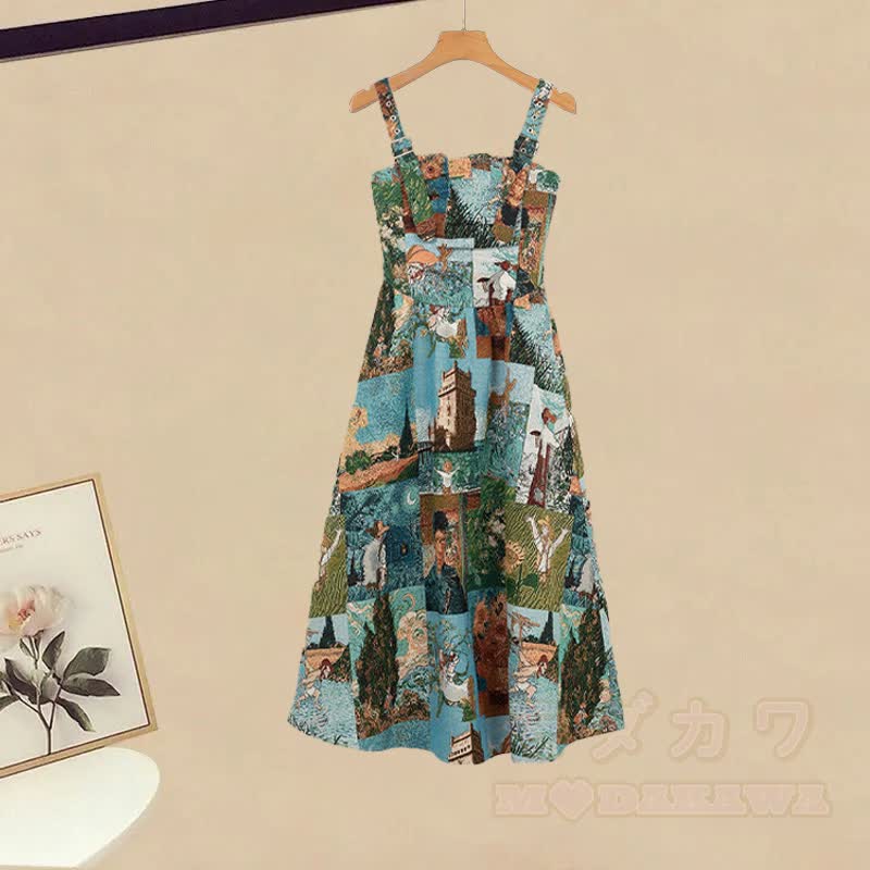 Denim Shirt Vintage Cami Dress Matching Outfit - Dress (Single) - 3XL - image 3