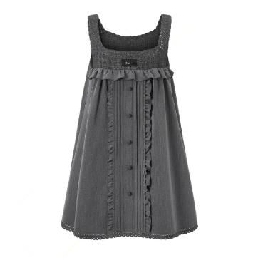 Doll Collar Long Sleeve and Ruffle Dress Two Pieces Set - Dress - XL - image 6