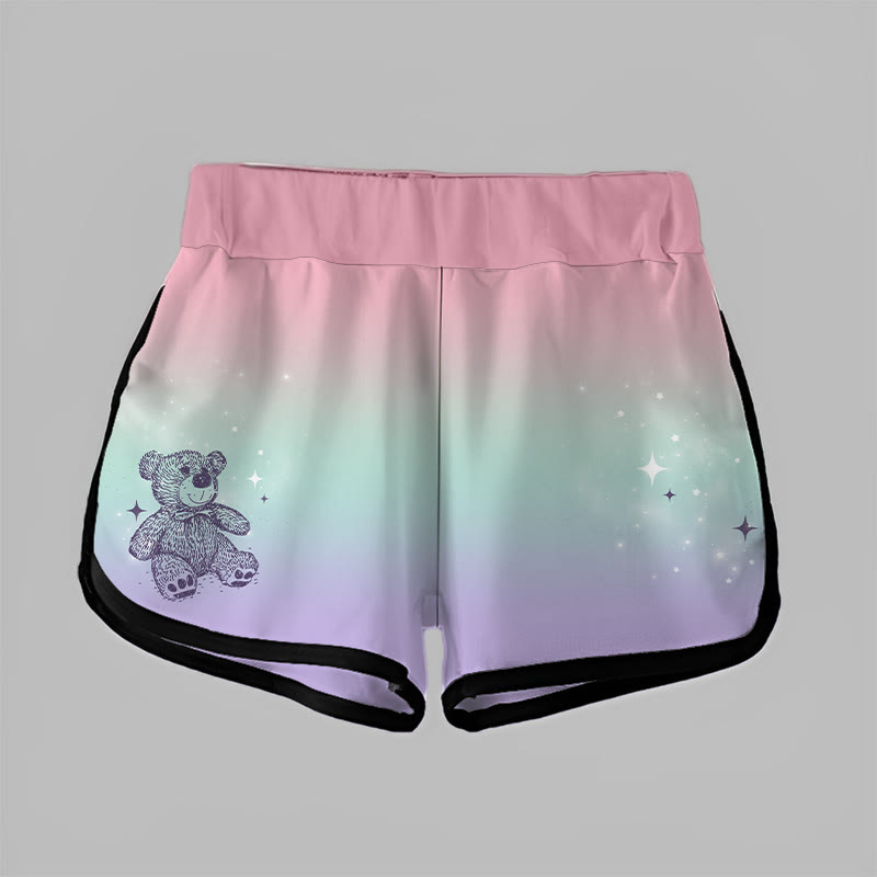  Gradient Bear Print Modakawa Shorts - image 3