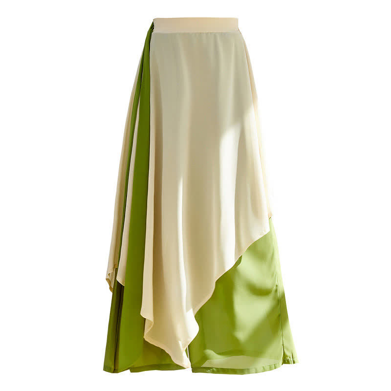 Vintage High Waist Lace Up Flowy Wide Leg Casual Pants - image 2