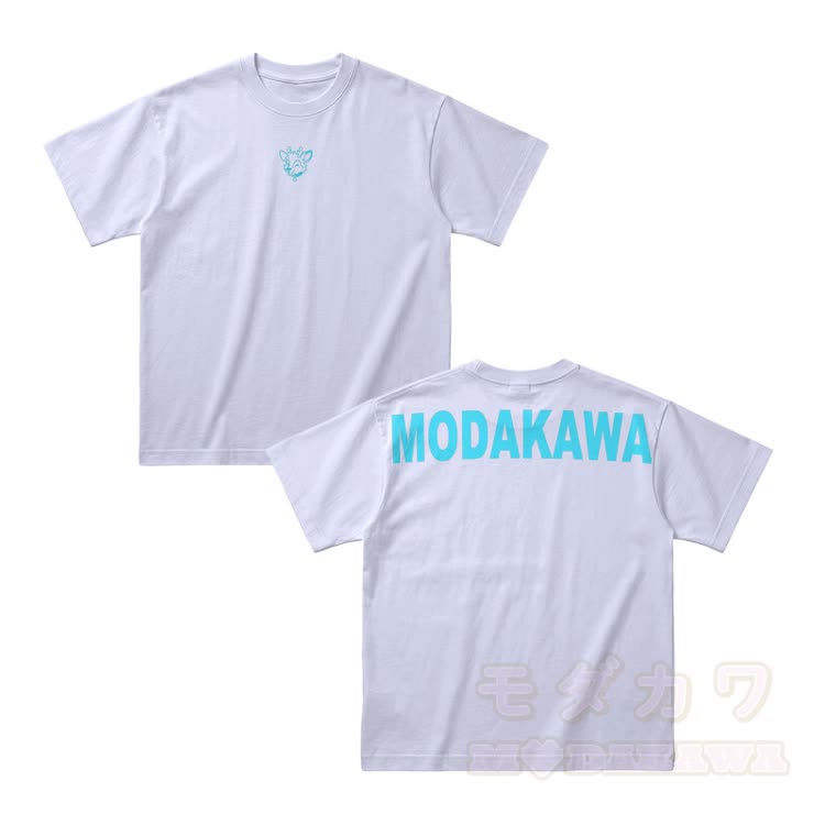 Deer Graphic Modakawa Oversized Cotton Drop Shoulder T-Shirt - White - 4XL - image 5