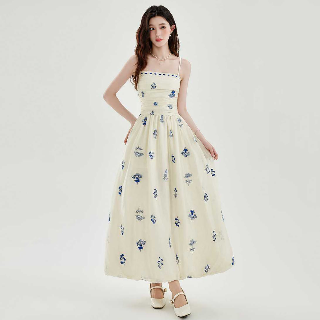 Sweet Floral Cardigan and Slip Dress Two Pieces Set - Dress Long Size - XL - image 5