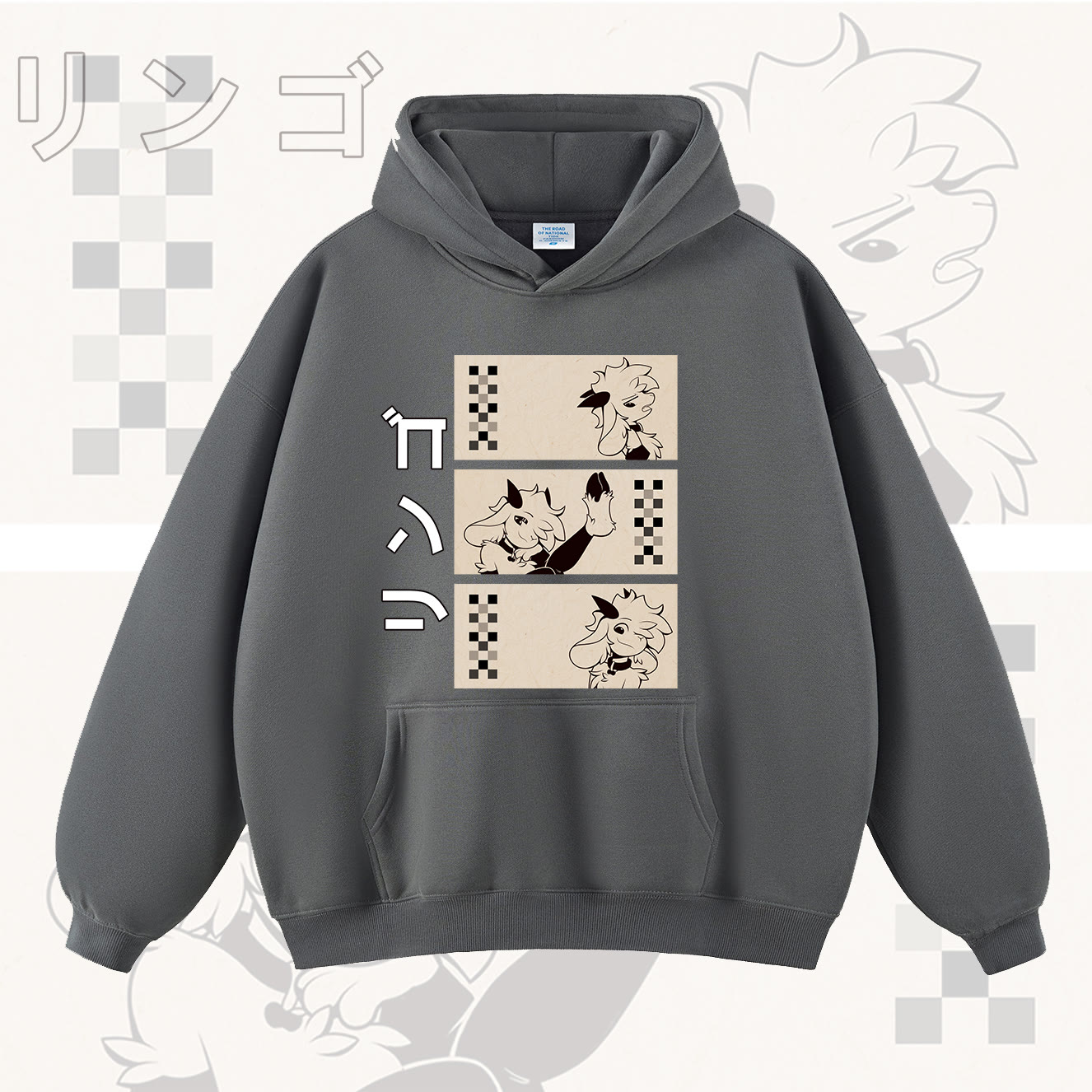 MODAKAWA x zarckets Comic Print Collaboration Sweatshirt - Dark Grey - 2XL - image 8
