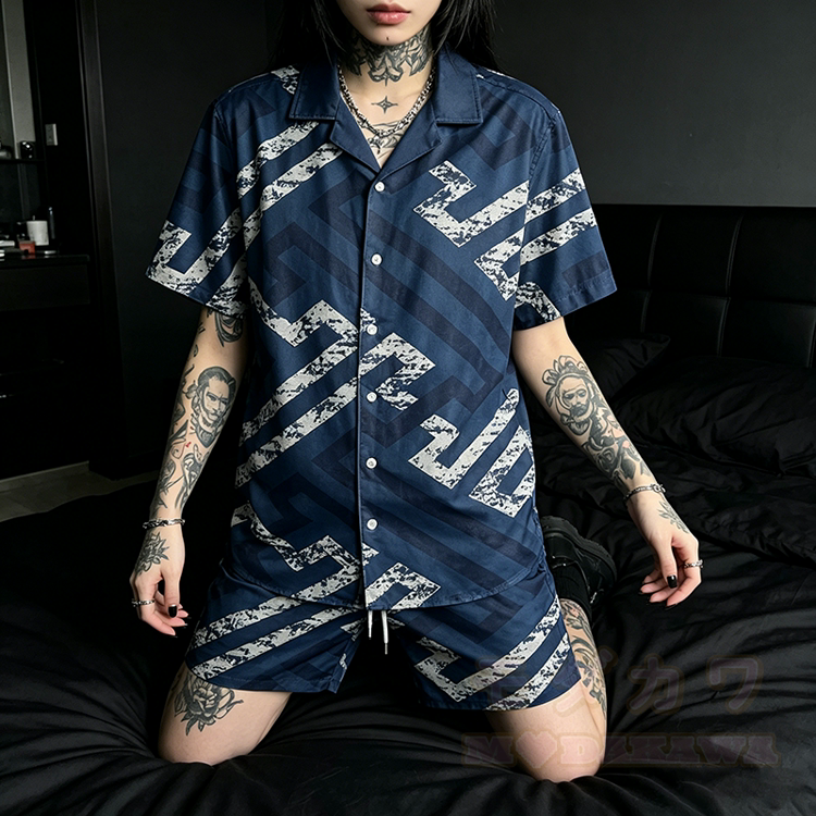 Printed Modakawa Shirt & Shorts Vacation Set - image 30
