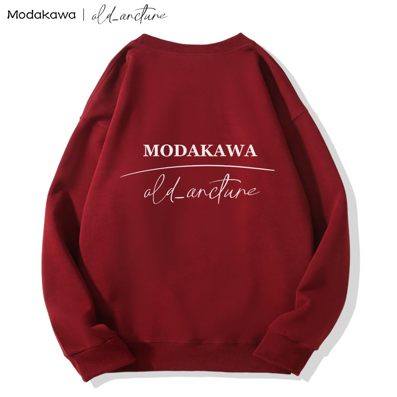 MODAKAWA X  old_arcture LOST IN MIND Rose Knight Print Round Collar Sweatshirt - image 4