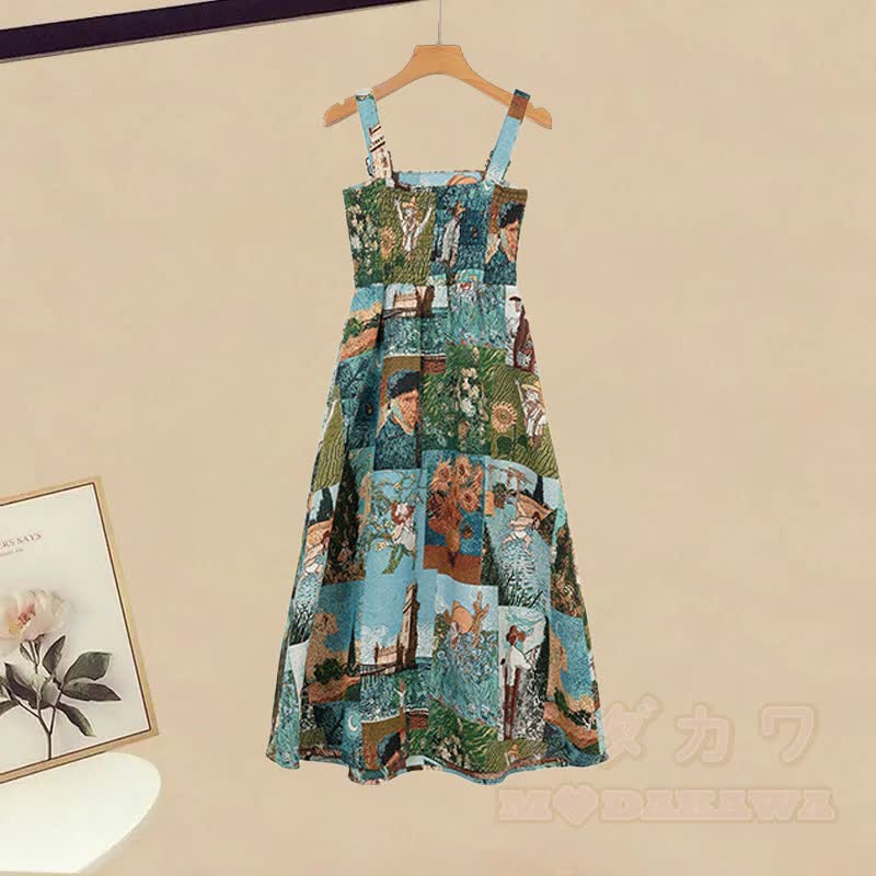 Denim Shirt Vintage Cami Dress Matching Outfit - image 4