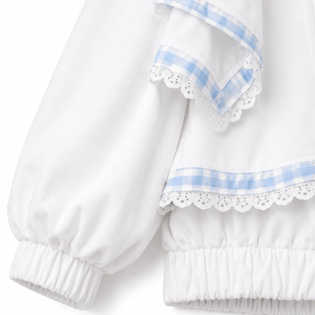 Y2K Dark Plaid Hooded Jacket - image 9