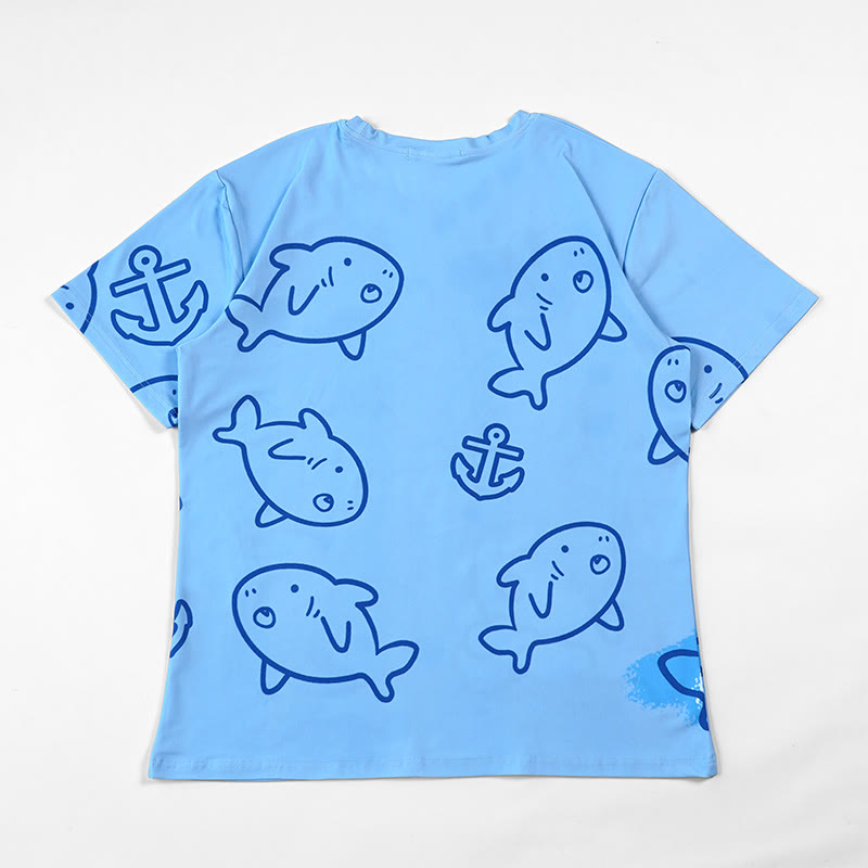 Shark Print Modakawa T-shirt - image 3