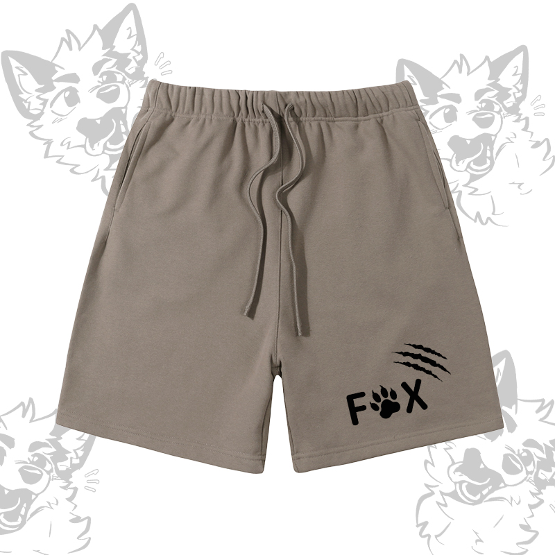 MODAKAWA X atka Fox Graphic Color Block Pocket T-shirt Shorts Matching Outfit - Khaki Shorts - XL - image 8