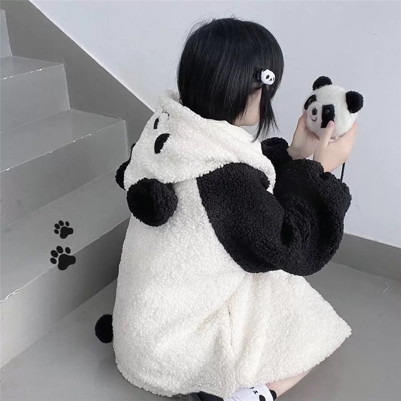Cute Panda Sherpa Jacket - image 6