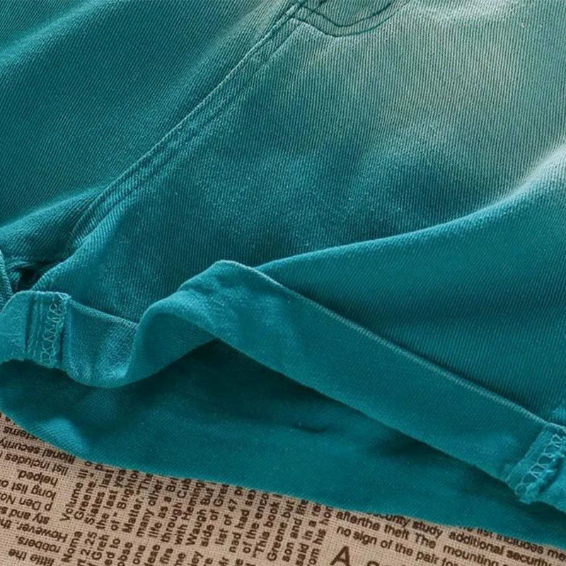 Gradient Pockets Denim Casual Shorts - image 7