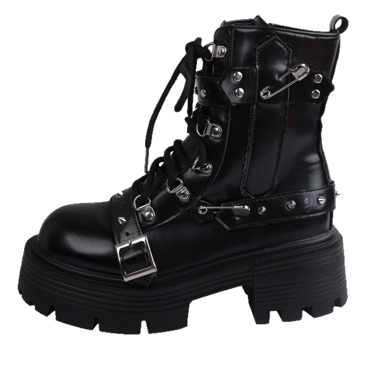  Y2K Lolita Studded Combat Boots - image 7