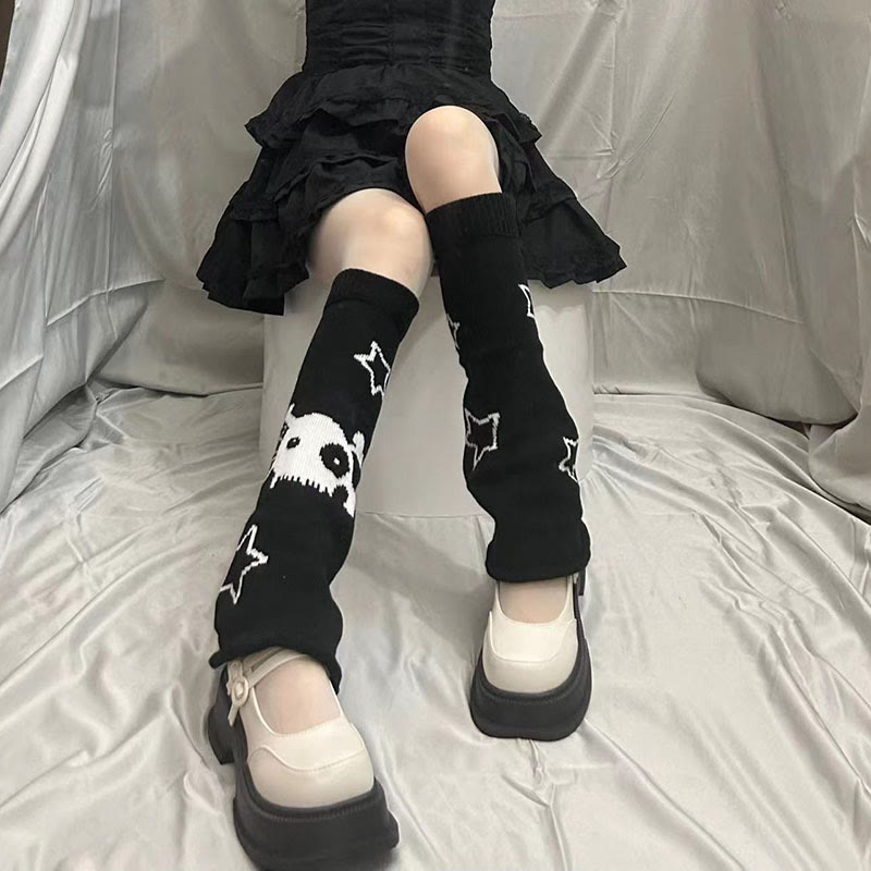 Halloween Skull Slouch Socks - image 4