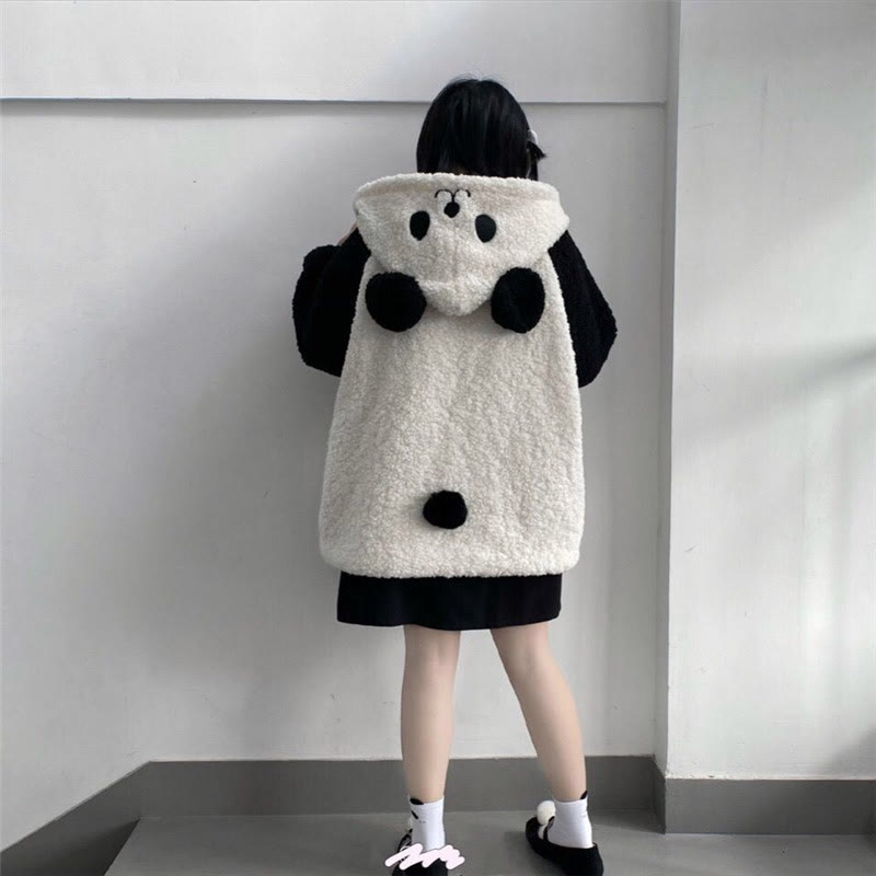 Cute Panda Sherpa Jacket - image 7