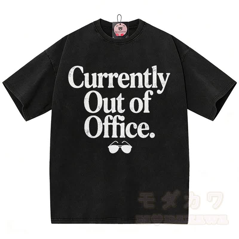 OVERWORKED OVERWHELMED Graphic Modakawa Vintage Washed 100% Cotton T-shirt - Black G - 5XL - image 7