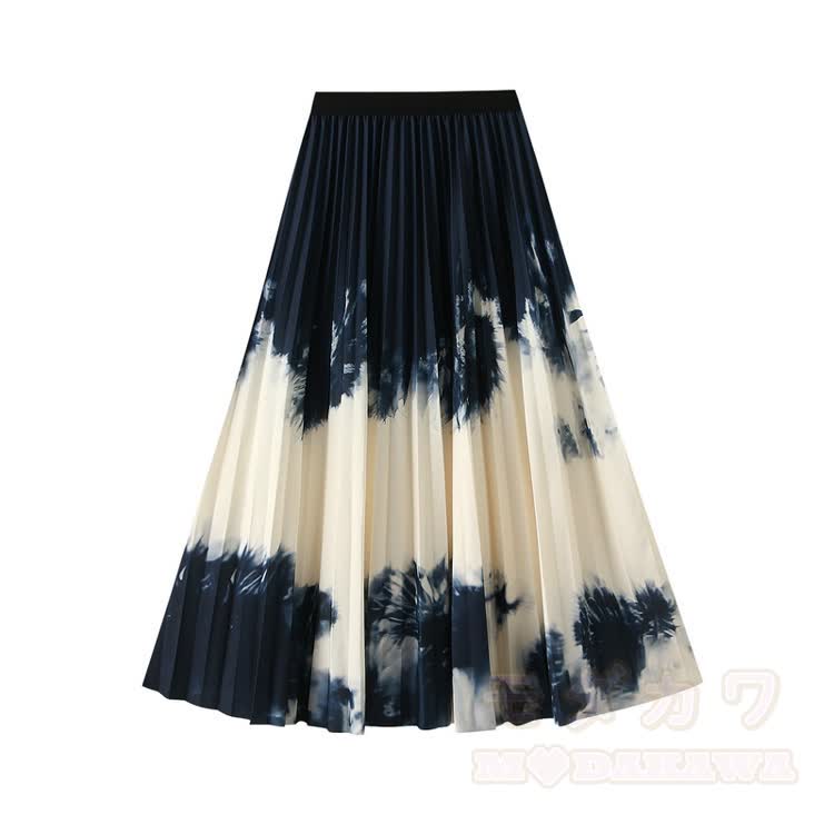 MODAKAWA X atka Tiger Graphic Off Shoulder Top & Mesh Maxi Skirt - Purplish Blue Skirt - One Size - image 10