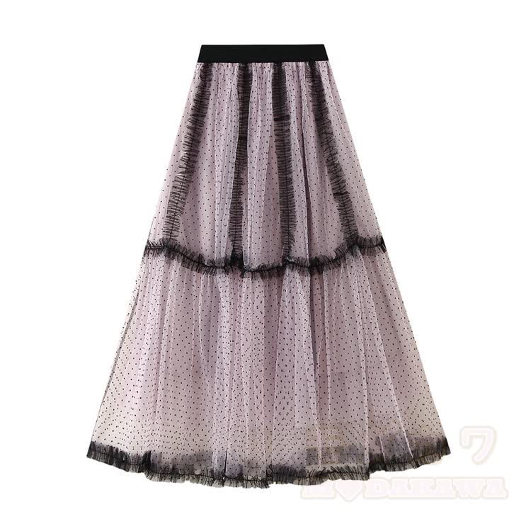 MODAKAWA X atka Fox Graphic Off Shoulder Top & Mesh Maxi Skirt - Pink Skirt - One Size - image 11