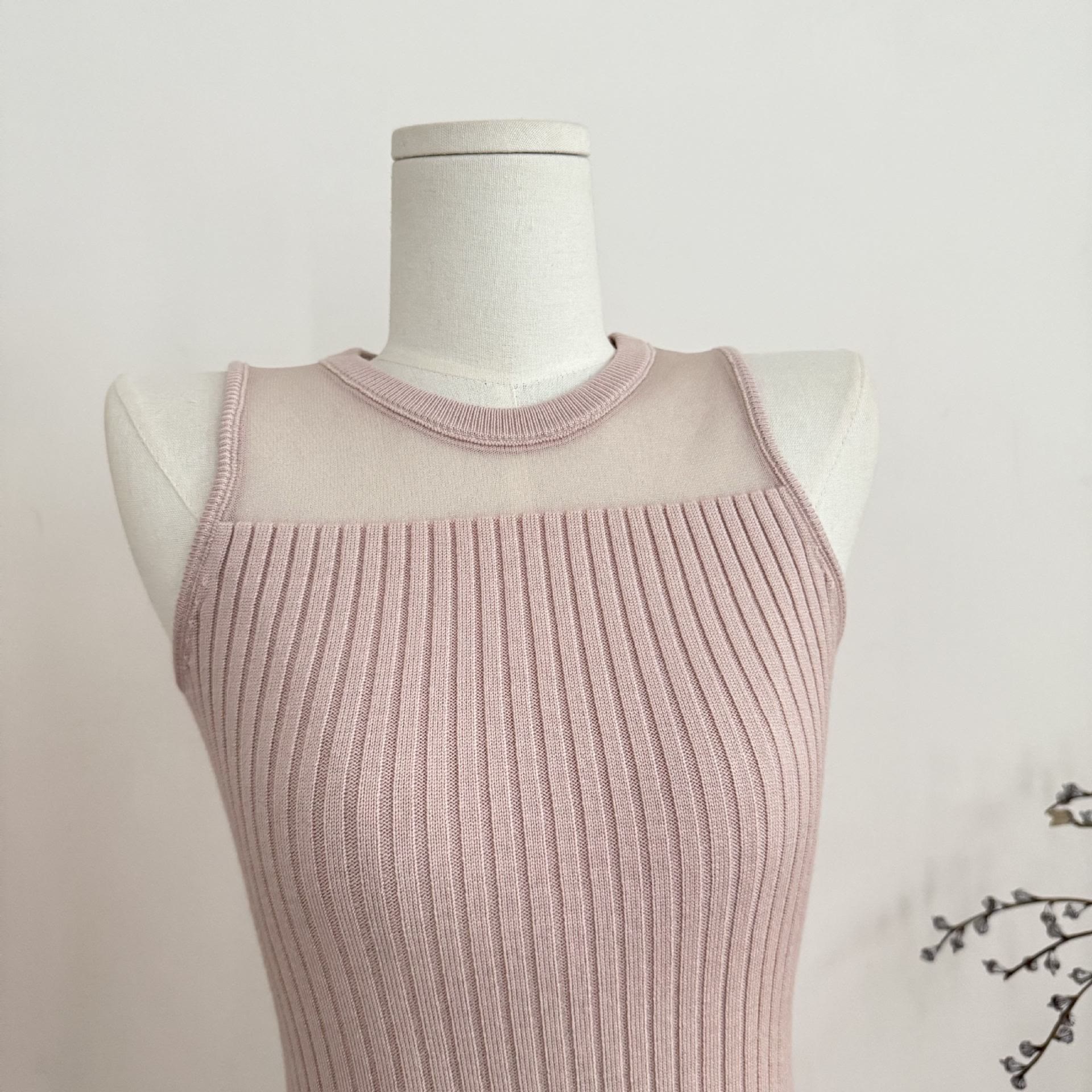 Sweet Bow Knit Cover-up and Dress Two Pieces Set - image 11
