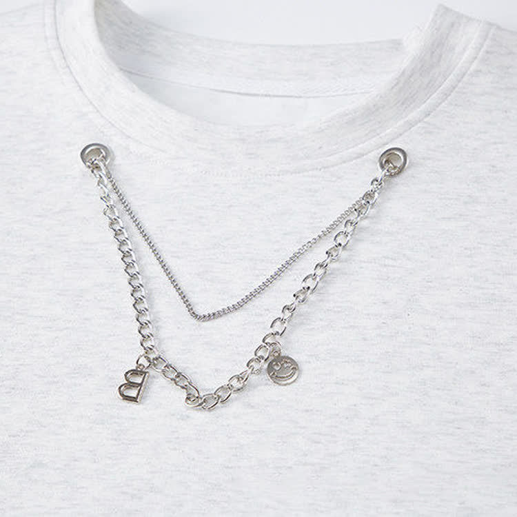 Detachable Sleeve T-Shirt & Wide Leg Jeans - image 10