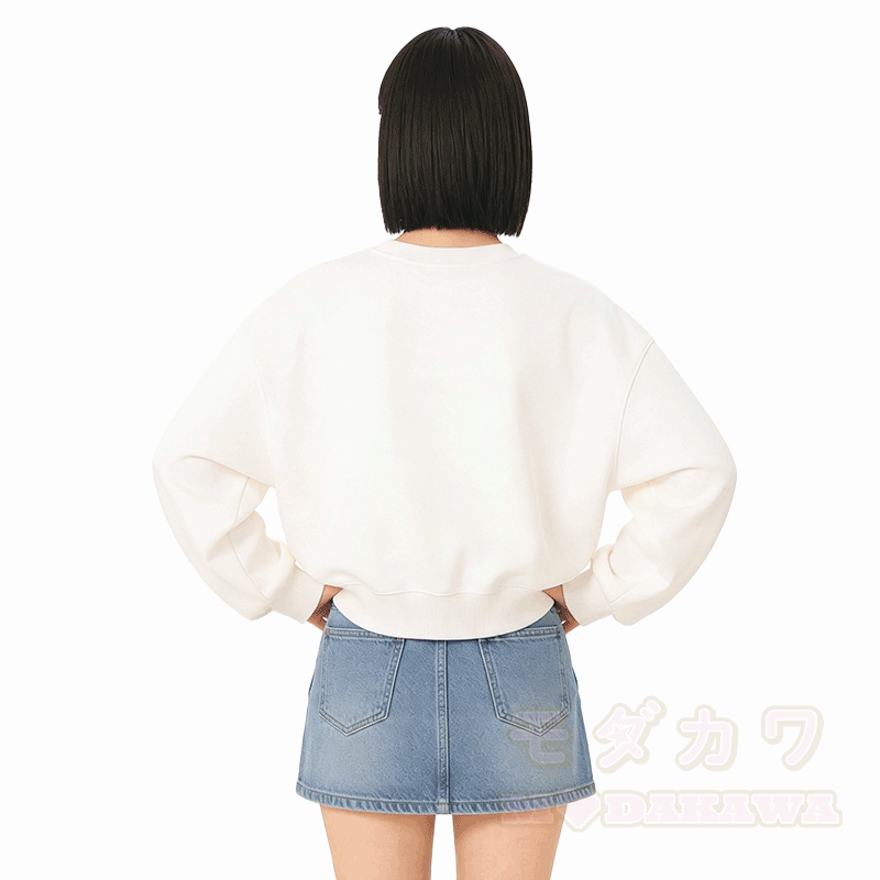 Smoking Cat Graphic Modakawa Unisex Sweatshirt - image 6