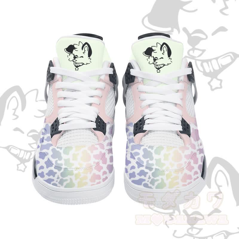 MODAKAWA X popipeko Puppy Camo Graphic Lace Up Sports Air Cushion Shoes - image 8