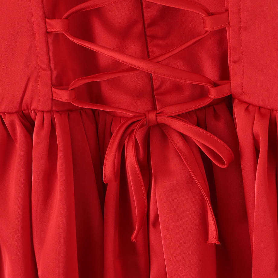 Square Neck Boned Waist Dress - image 7