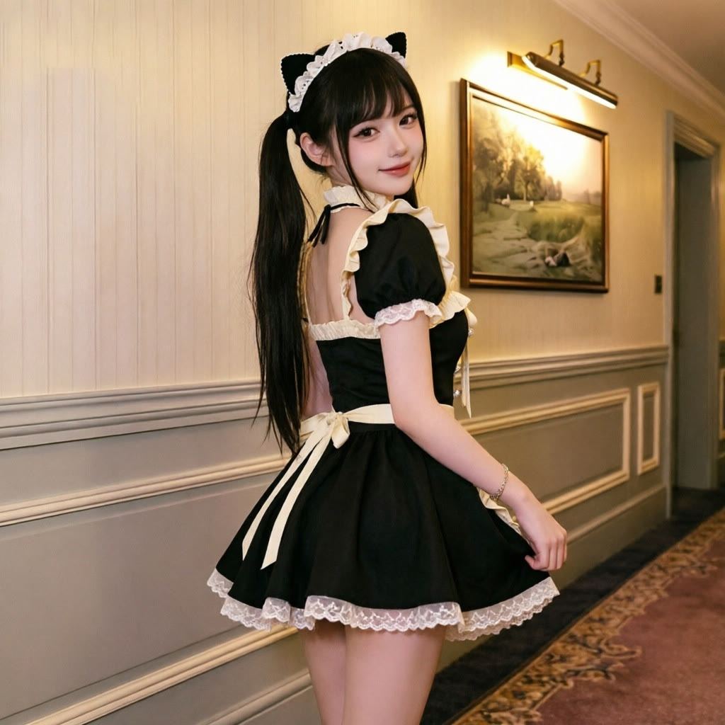 Sweet and Sexy Maid Lingerie Costume - image 5