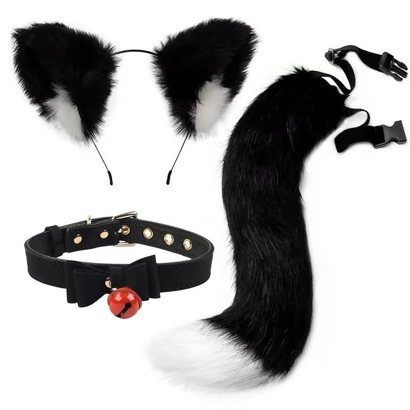 Cat Ears and Tail Cosplay Set - Set D - One size - image 4