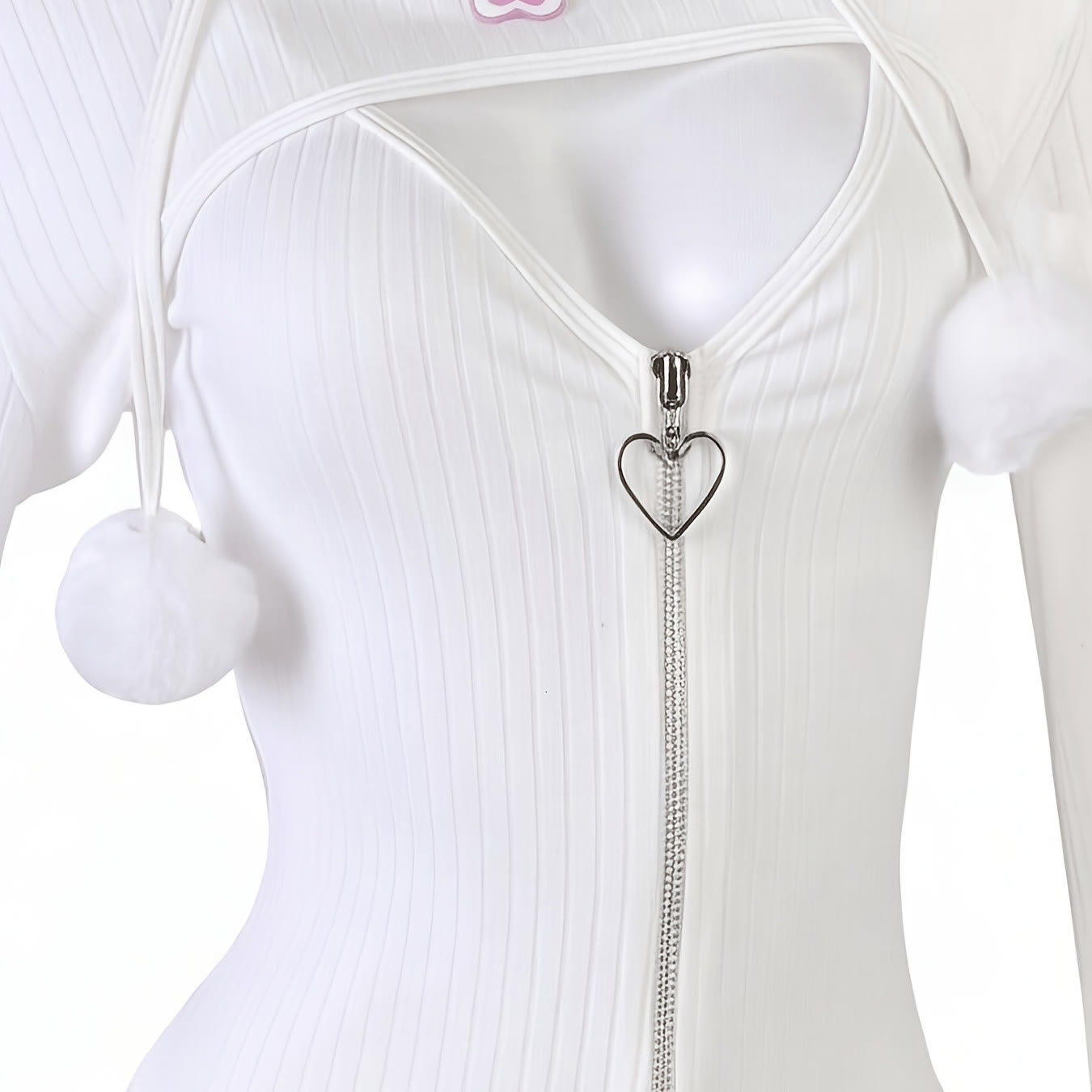 Bunny Girl Fitted Bodysuit Cosplay Costume - image 3