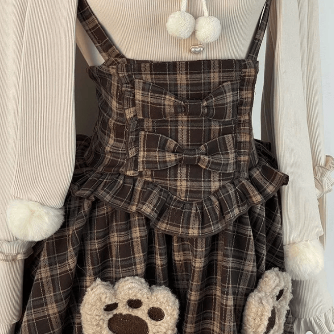Knit Top and Balloon Bib Pants and Cape and Scarf Four Pieces Set - image 12
