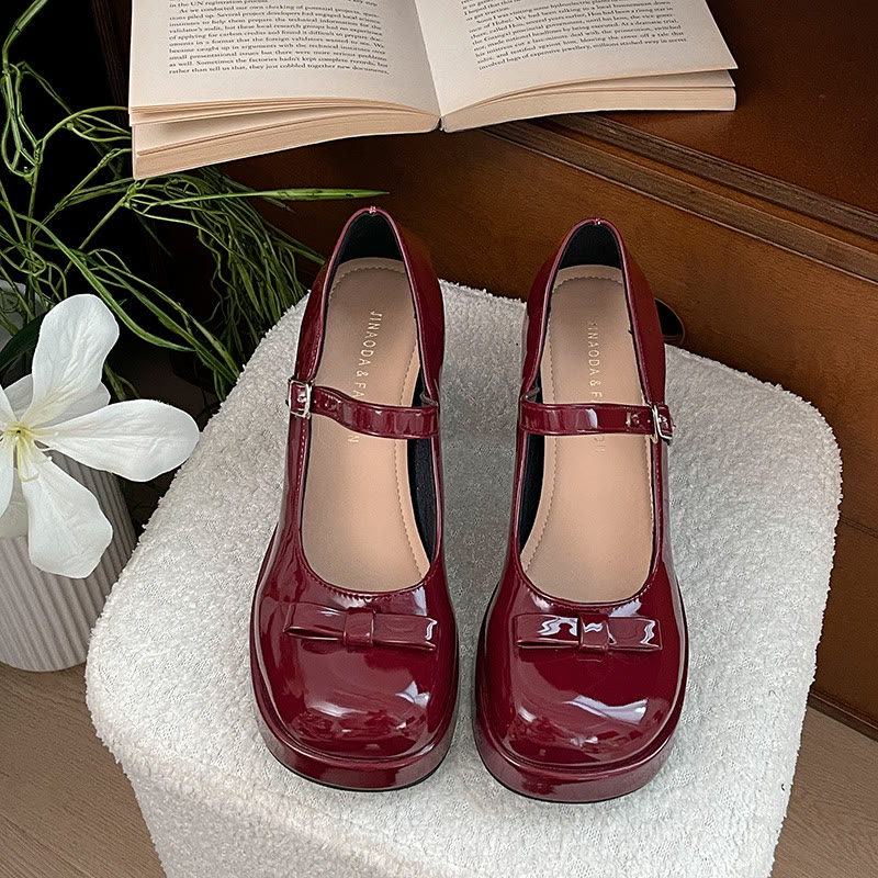 Vintage Chunky Heel Lolita Shoes - image 10