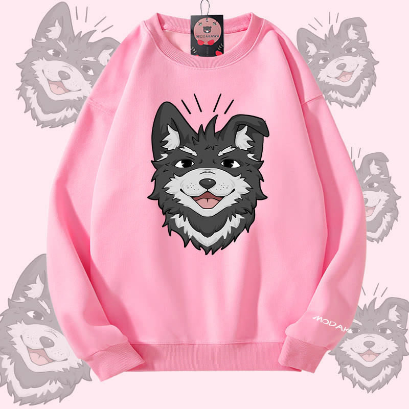 MODAKAWA Smiling Koda Graphic Unisex Sweatshirt - Pink - 5XL - image 3