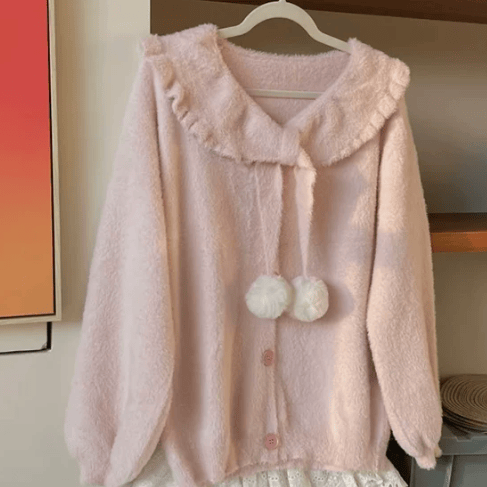 Vintage Knit Cardigan and Skirt Two Pieces Set - Top - XL - image 9