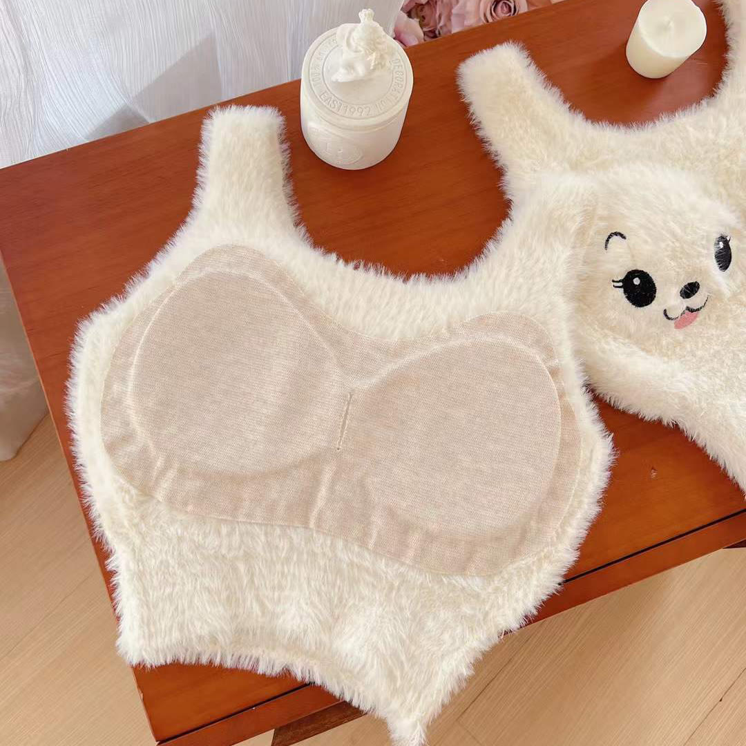 Cute Fleece-Lined Padded Thermal Tank Top - image 10
