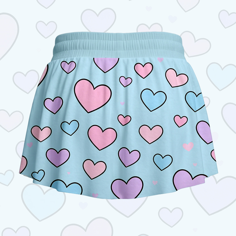 Kitty Heart Graphic Modakawa Poket Skort - image 5
