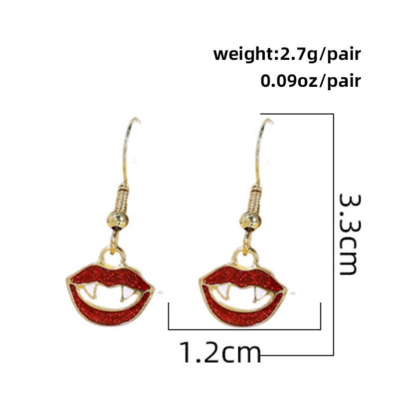 Chic Halloween Earrings - Lips - One Size - image 10