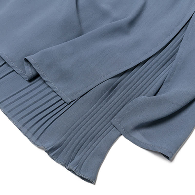 Chic Printed T-Shirt Chiffon Split Wide Leg Pants Two Pieces Set - image 7