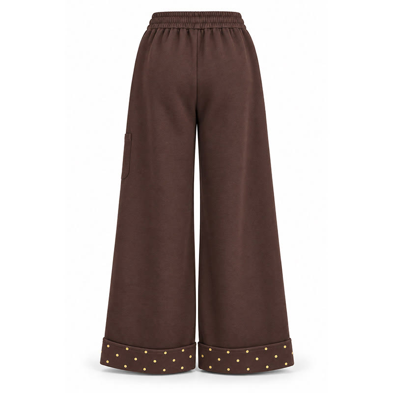 Brown Bear Polka Dot Trim Sport Sweatpants - image 8
