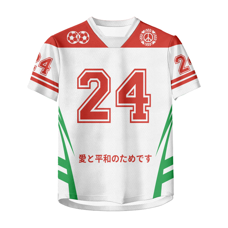 Peace Love Number Graphic Modakawa Unisex Jersey T-shirt - image 3