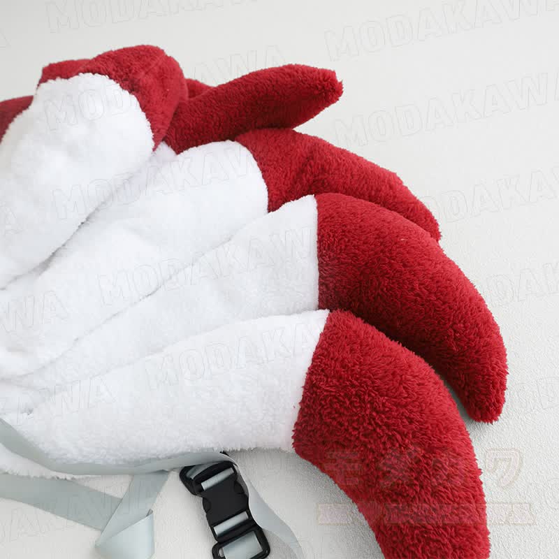 Nine-tailed Fox Plush One-piece Hooded Pajamas - image 9