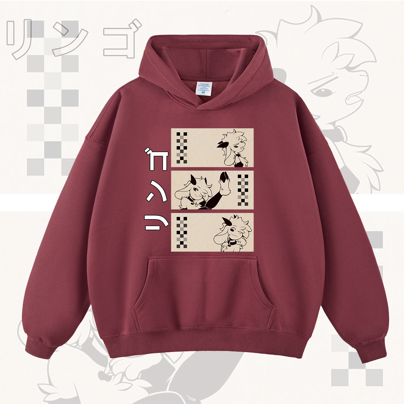 MODAKAWA x zarckets Comic Print Collaboration Sweatshirt - Red - 2XL - image 7