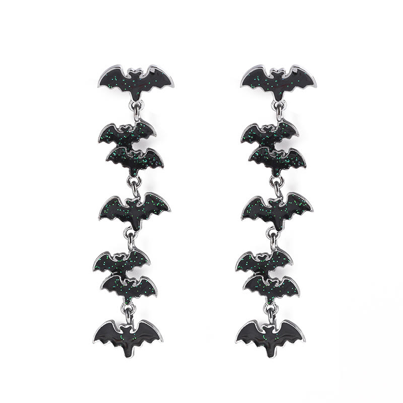 Chic Halloween Earrings - Bat Tassel - One Size - image 14