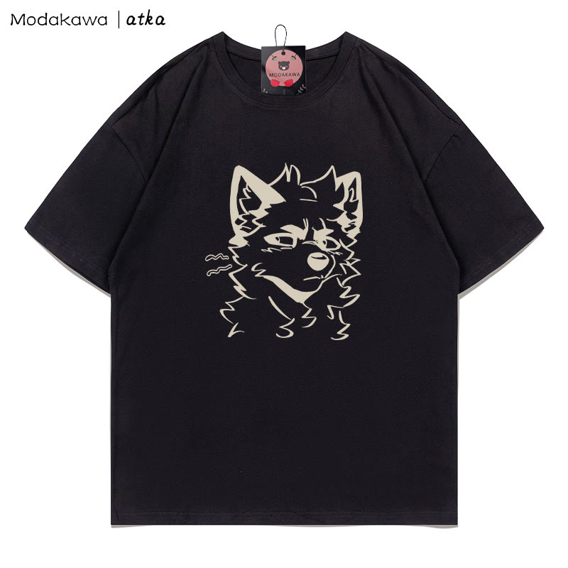 MODAKAWA X atka Cheeky Fox Graphic T-shirt - Black - 5XL - image 3