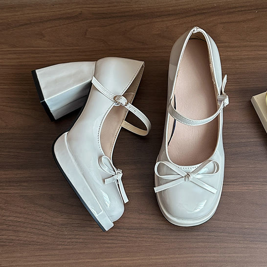 Chic Bow Square Toe Mary Jane Shoes - image 10