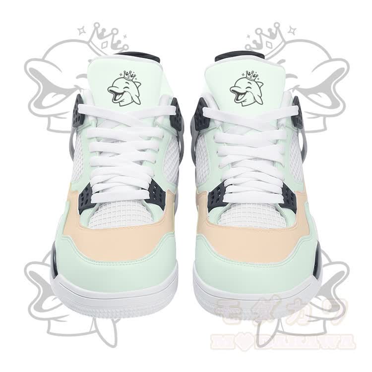 Modakawa Schnürschuhe mit Delfin-Grafik und Luftpolsterung - Grün - 48 - image 4