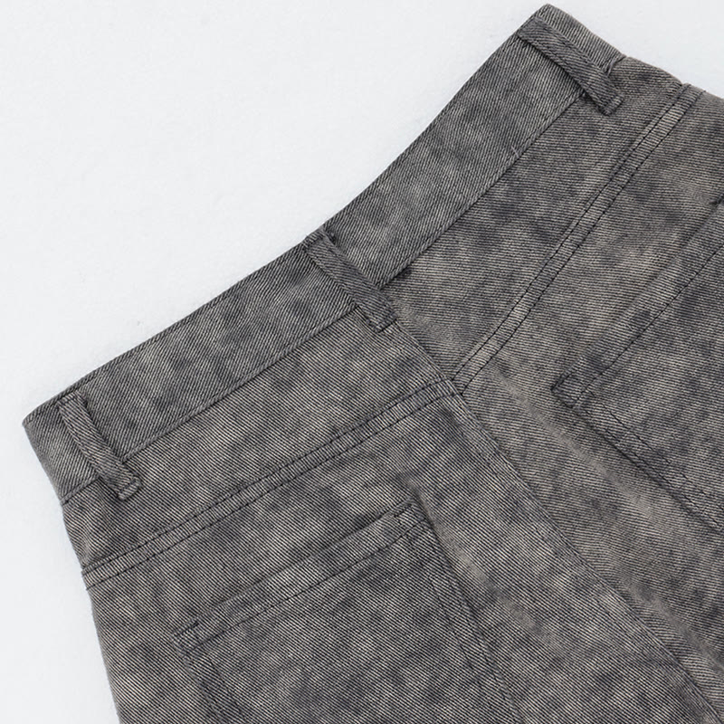 Zweiteiliger Pullover mit Kreuzstrickmuster und Hose mit weitem Bein - image 12