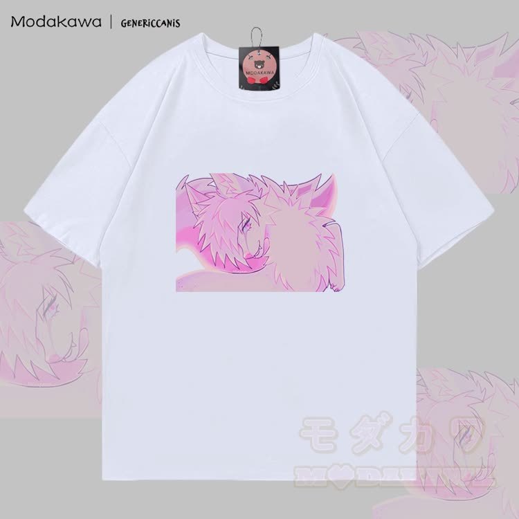 MODAKAWA X genericcanis Fox Graphic 100% Baumwoll-T-Shirt - Weiß - 5XL - image 4