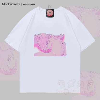MODAKAWA X genericcanis Fox Graphic 100% Baumwoll-T-Shirt - Weiß - 5XL - image 4
